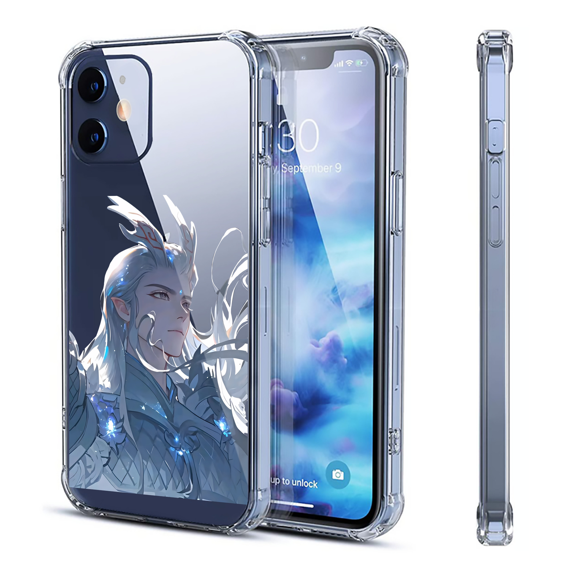 （画像用） Ne Zha 2 ナタ 魔童の大暴れ 【iPhone 12シリーズ対応】透明スマホケース（クリアソフトケース）